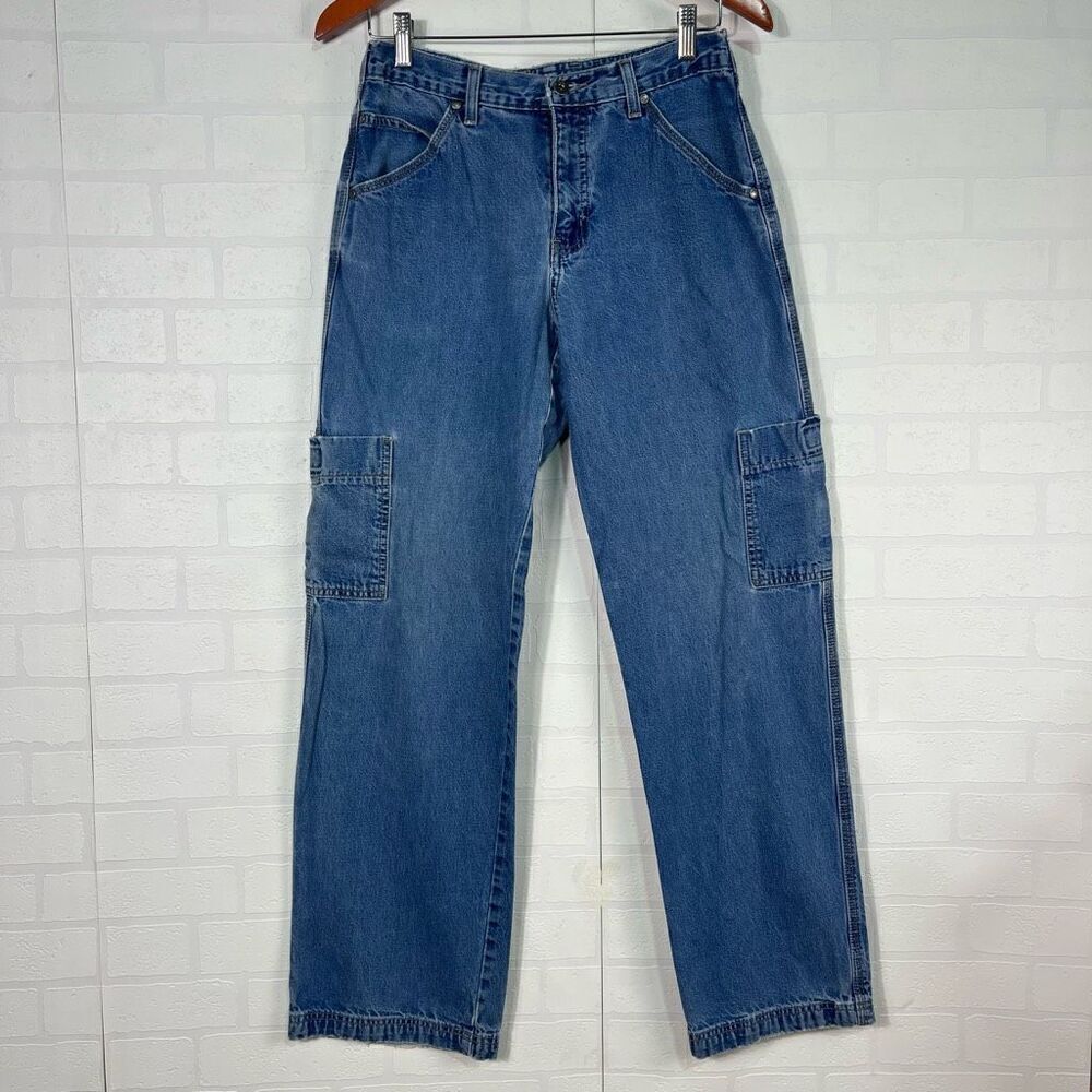 Y2K Hydraulic Jeans Womens Cargo Jeans size 7/8 Cotton